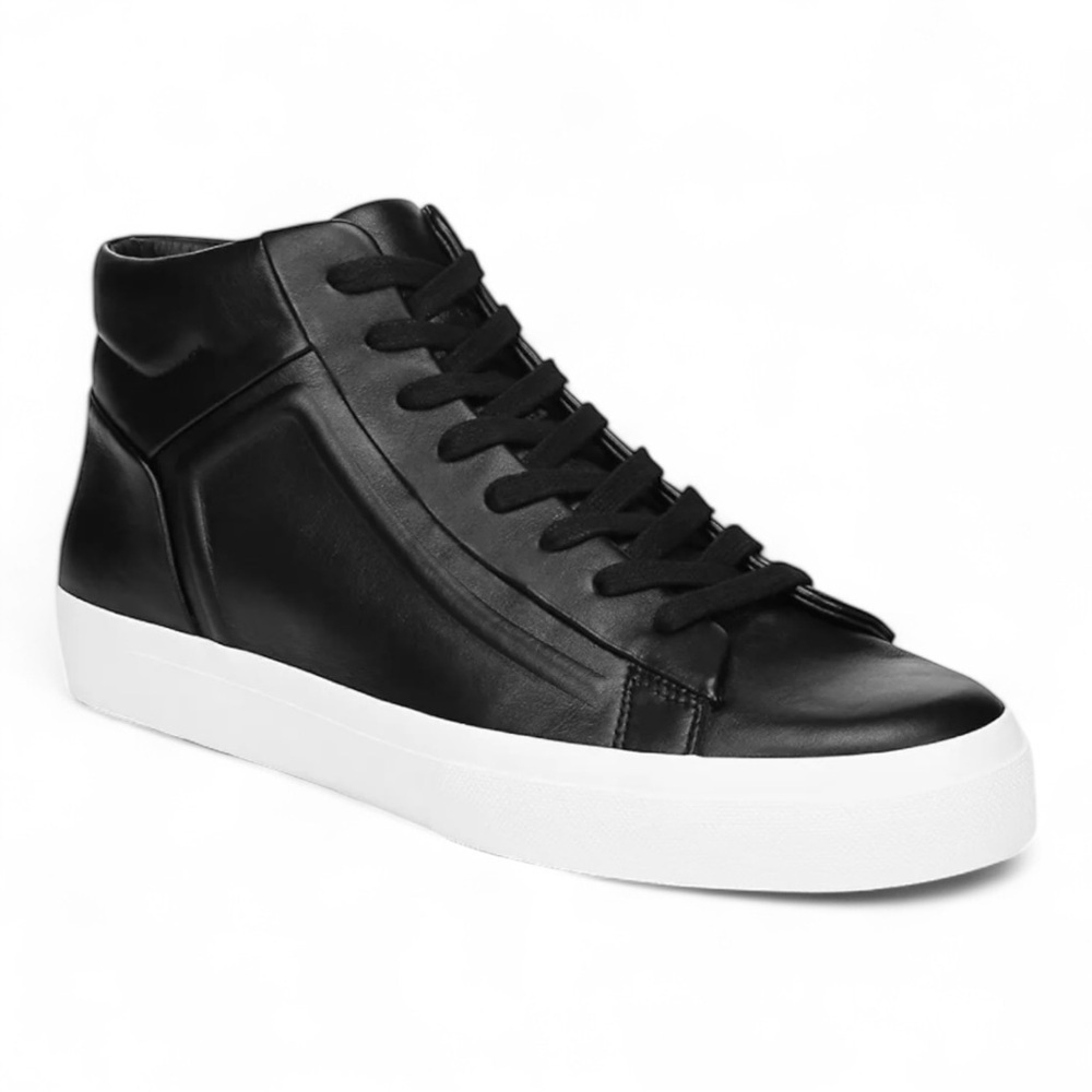 Vince Fynn Leather High-Top Sneakers NIB